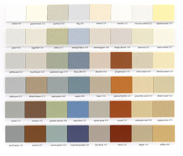 Inpro Color Chart